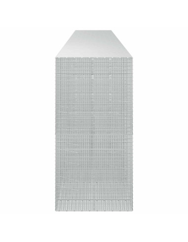 Gabione con filo da 3,5 mm e rete da 5x2,5 cm 1050x100x200 cm