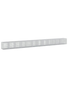 Gabione con filo da 5 mm e rete da 5x5 cm 1200x100x100 cm 2