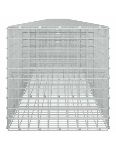 Gabione con filo da 5 mm e rete da 5x5 cm 1150x50x50 cm