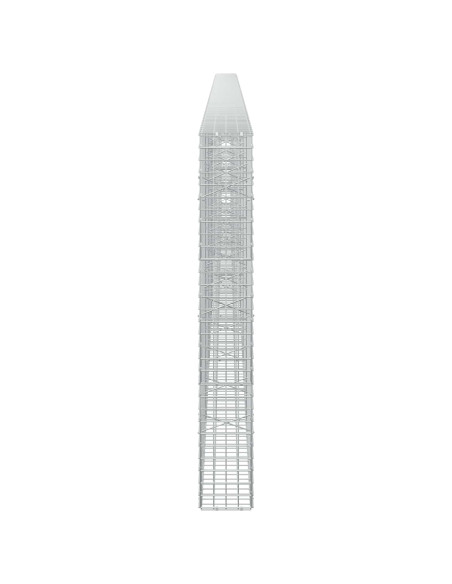 Gabione con filo da 5 mm e rete da 5x5 cm 700x20x150 cm
