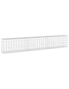 Gabione con filo da 5 mm e rete 10x10 cm 300x30x50 cm 2