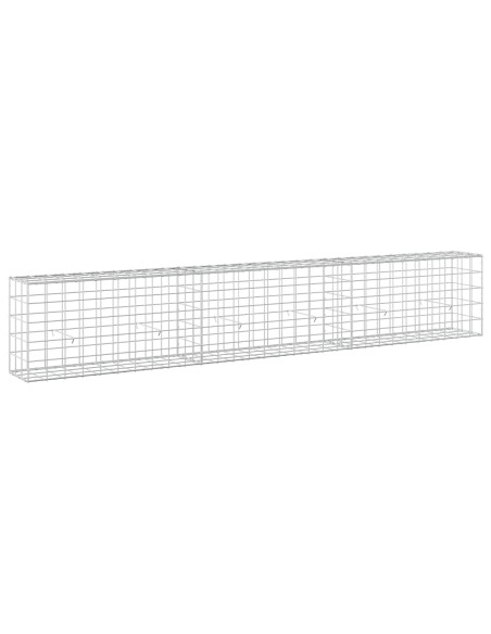 Gabione con filo da 5 mm e rete 10x10 cm 300x30x50 cm