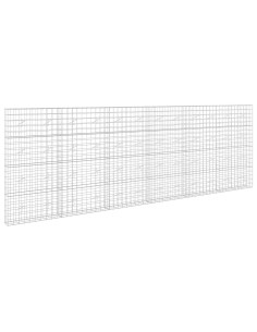 Gabione con filo da 5 mm e rete 10x10 cm 600x20x200 cm 2