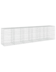 Gabione con filo da 5 mm e rete 10x10 cm 600x100x150 cm 2