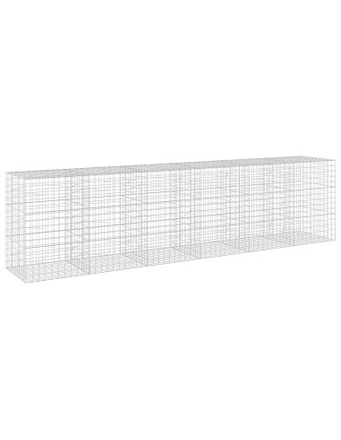 Gabione con filo da 5 mm e rete 10x10 cm 600x100x150 cm