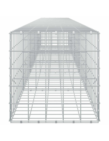 Gabione con filo da 5 mm e rete 10x10 cm 550x50x50 cm