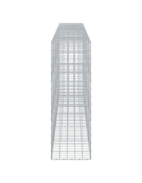 Gabione con filo da 5 mm e rete 10x10 cm 550x50x150 cm