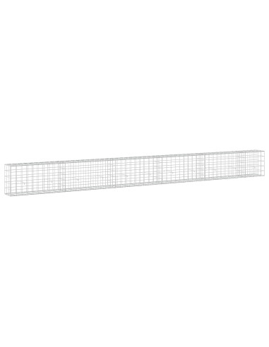 Gabione con filo da 5 mm e rete 10x10 cm 550x30x50 cm