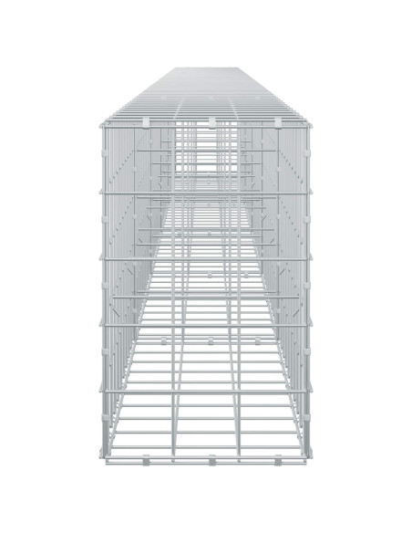 Gabione con filo da 5 mm e rete 10x10 cm 550x30x50 cm