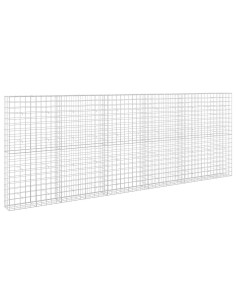 Gabione con filo da 5 mm e rete 10x10 cm 550x30x200 cm 2