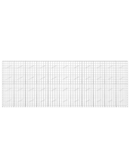 Gabione con filo da 5 mm e rete 10x10 cm 550x10x200 cm