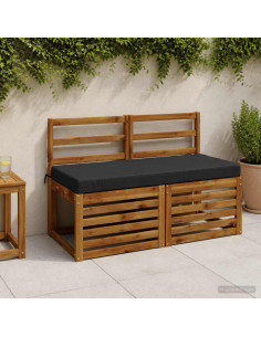 Cuscini per Panchina a 2 Pezzi SOEST 2 pz 100% Poliestere