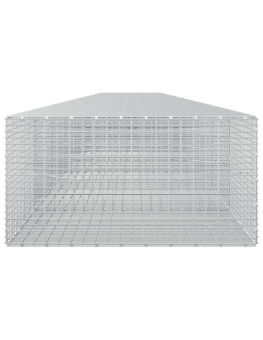 Gabione con filo da 3,5 mm e rete da 5x2,5 cm 1150x100x50 cm