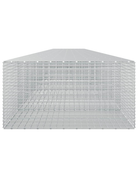 Gabione con filo da 3,5 mm e rete da 5x2,5 cm 1150x100x50 cm