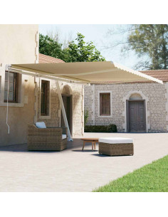 Tenda da Sole Autoportante Automatica 600x300 cm Crema