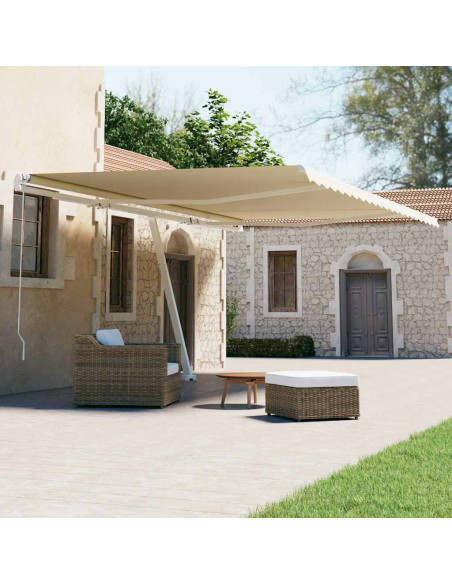 Tenda da Sole Autoportante Automatica 600x300 cm Crema