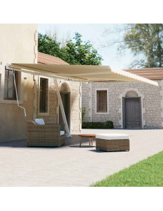 Tenda da Sole Autoportante Manuale 600x300 cm Crema