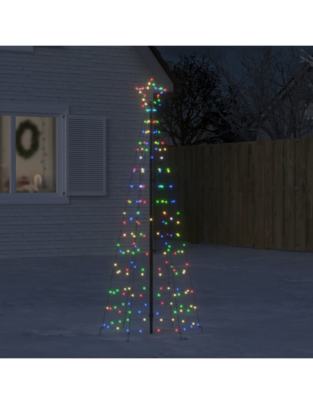 Albero di Natale a LED con Punte 220 LED Colorato 180 cm