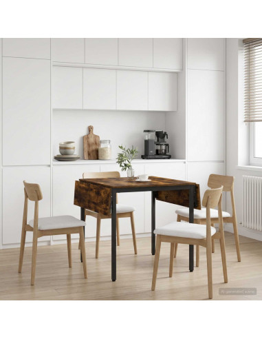 Tavolo da Pranzo Estensibile 120 x 81,5 x 75 cm Rovere Fumo