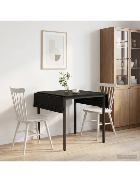 Tavolo da Pranzo Estensibile 120 x 81,5 x 75 cm Rovere Nero