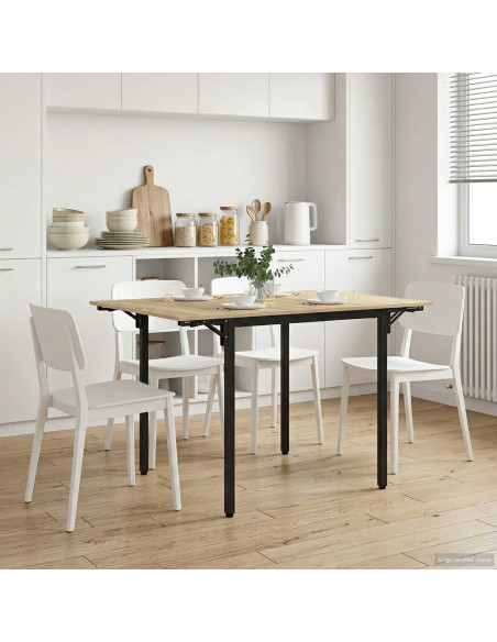 Tavolo da Pranzo Estensibile 120 x 81,5 x 75 cm Rovere Sonoma