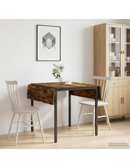 Tavolo da Pranzo Estensibile 120 x 81,5 x 75 cm Rovere Fumo