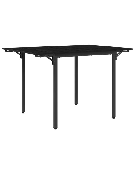 Tavolo da Pranzo Estensibile 120 x 81,5 x 75 cm Rovere Nero