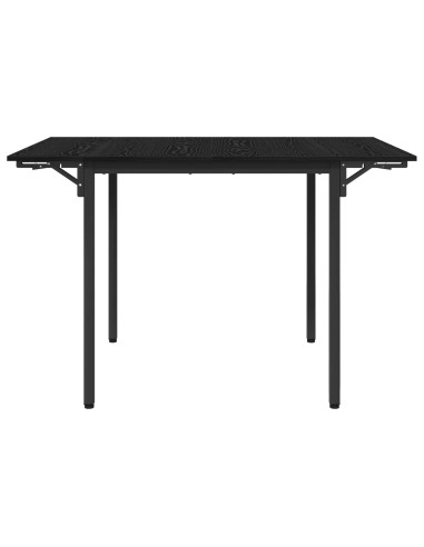 Tavolo da Pranzo Estensibile 120 x 81,5 x 75 cm Rovere Nero