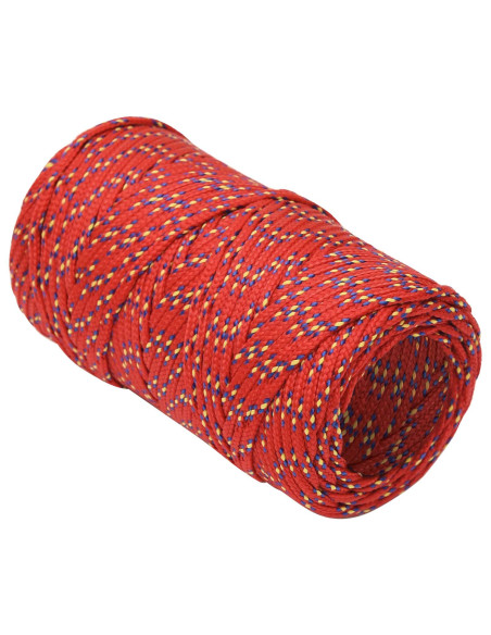 Corda multiuso 2 mm 25 m Rosso PP 27 kg Carico massimo