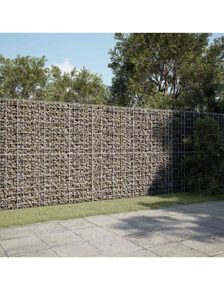 Gabione con filo da 5 mm e rete 10x10 cm 350x100x200 cm