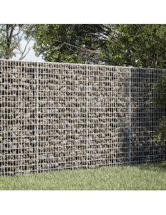 Gabione con filo da 3,5 mm e rete da 5x2,5 cm 100x30x100 cm