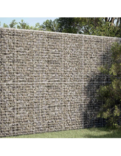 Gabione con filo da 3,5 mm e rete da 5x2,5 cm 100x100x200 cm