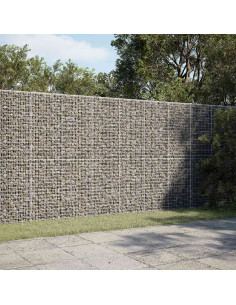 Gabione con filo da 3,5 mm e rete da 5x2,5 cm 200x30x200 cm