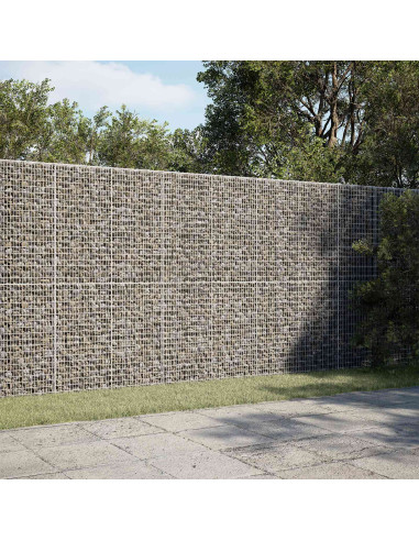 Gabione con filo da 3,5 mm e rete da 5x2,5 cm 200x30x200 cm