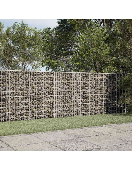Gabione con Filo da 5 mm e Rete da 5x10 cm 250x30x100 cm