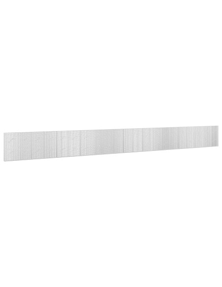 Gabione con filo da 3,5 mm e rete da 5x2,5 cm 1050x10x100 cm