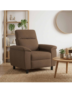Divano Marrone 95 x 90 x 95 cm Tessuto