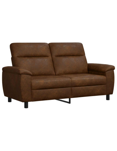 Divano Marrone 178 x 90 x 95 cm Pelle Scamosciata Sintetica