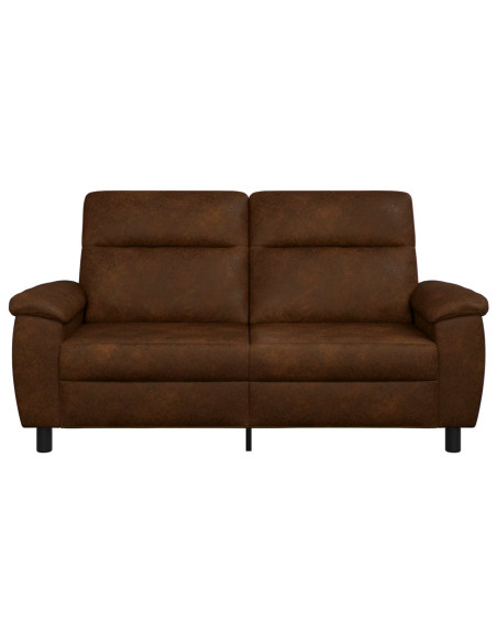 Divano Marrone 178 x 90 x 95 cm Pelle Scamosciata Sintetica
