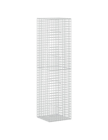 Gabione con filo da 5 mm e rete da 5x5 cm 50x50x200 cm