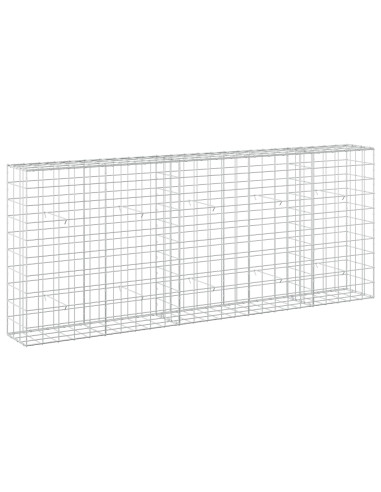 Gabione con Filo da 3,5 mm e Rete da 10x10 cm 250x30x100 cm