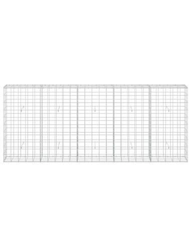 Gabione con Filo da 3,5 mm e Rete da 10x10 cm 250x30x100 cm