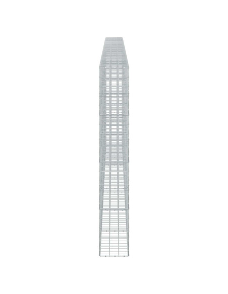 Gabione con filo da 5 mm e rete 10x10 cm 700x30x200 cm