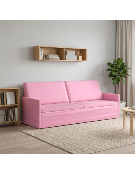 Divano a 3 posti Rosa 220 x 81 x 82 cm Tessuto