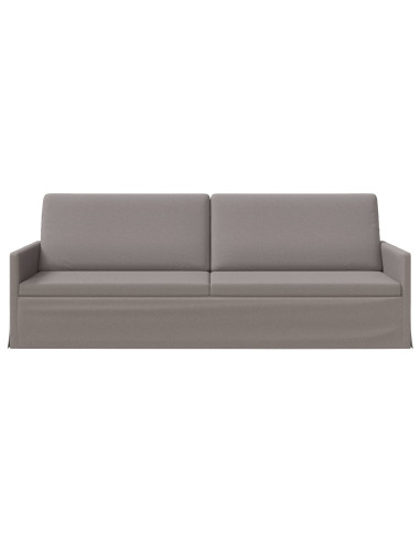 Divano a 3 posti Tortora 220 x 81 x 82 cm Tessuto