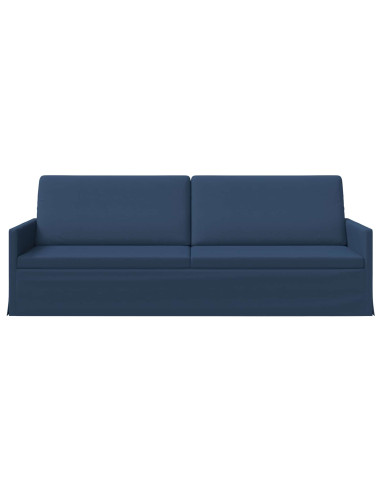 Divano a 3 posti Blu 220 x 81 x 82 cm Tessuto