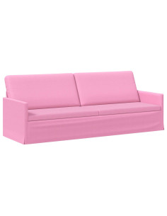 Divano a 3 posti Rosa 220 x 81 x 82 cm Tessuto 2