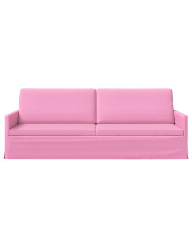 Divano a 3 posti Rosa 220 x 81 x 82 cm Tessuto
