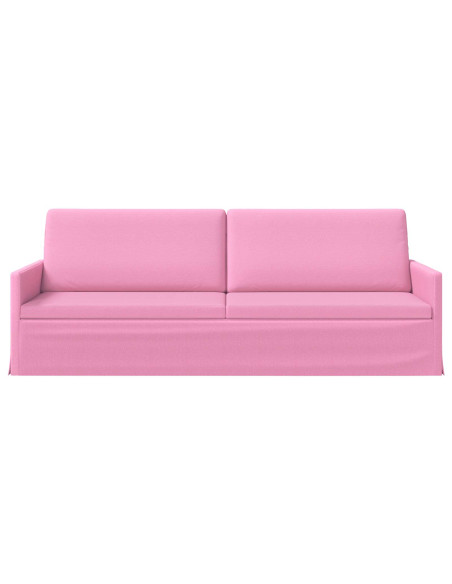 Divano a 3 posti Rosa 220 x 81 x 82 cm Tessuto