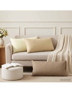 Cuscino con cuscino HEERLEN 6 pz Beige Poliestere